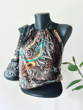 2005 Vintage RIPE | Paisley Halter Top